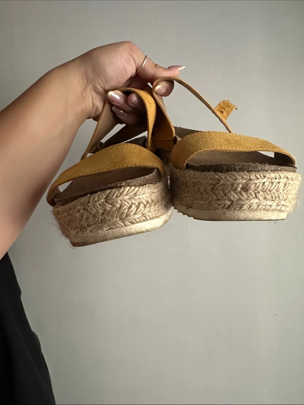 Women’s Yellow Espadrille Platform Sandals